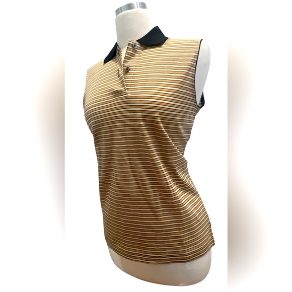 Astr Brown and Tan Striped Tank Top - Picture 1 of 6